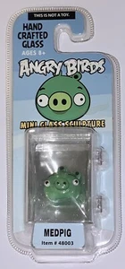 Angry Birds Mini handgefertigte Glas Skulptur Schwein Figur MEDPIG LIMITIERTE AUFLAGE ~ NEU - Bild 1 von 3