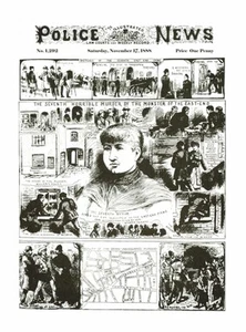 ANTIGUO PÓSTER DE NOTICIAS DE LA POLICÍA VICTORIANA JACK EL DESTRIPADOR 2 A3 REIMPRESIÓN - Imagen 1 de 1