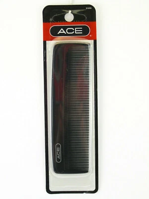 ACE 5" BLACK FINE TOOTH BOBBY & POCKET PURSE COMB  - 1 CT. (61686)  - Image 1 of 2