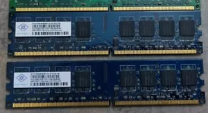 Nanya NT1GT64U8HB0BY-3C PC2-5300U-555-12-E1 667 MHz Desktop 1GB Memory RAM Good - Picture 1 of 4