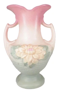 Hull Water Lily Vase L-11 9 1/2 Handles Pastel Colors Art Pottery 1949 A Beauty - Picture 1 of 9