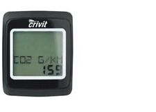 CRIVIT Fahrradcomputer Kalorienzähler Uhrzeit Stoppuhr Fahrttimer, schwarz