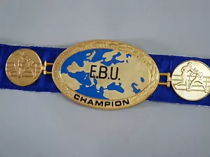 NUEVO EBU WORLD Campeón de Boxeo Envío Réplica Cinturón de Boxeo Talla Adulto Réplica - Imagen 1 de 7