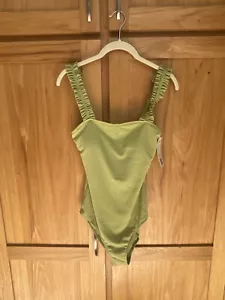 Missky Lime Green One Piece Swimsuit Women’s Med NWT Bathing Suit - Picture 1 of 4