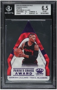 2018-19 Crown Royale Panini's Choice Purple Damian Lillard /25 #35 BGS 6.5 EX-MT - Picture 1 of 2