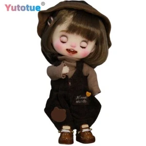 Linda muñeca Yutotue 1/12 BJD mini niña muñeca ojos cerrados juguete muñeca y trajes traje - Imagen 1 de 5