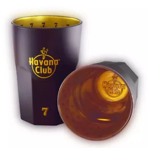 2 Stück originale Havana® Club Longdrink Gläser (7) - 0,34l - Schwarz Gold - Bild 1 von 2