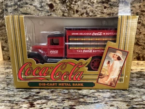 Coca-Cola Die-Cast Delivery Truck Metal Bank #1733 1993 NEW - Picture 1 of 9