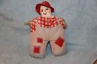 Antique Hand Sewn 1920's stuffed Famer Toy