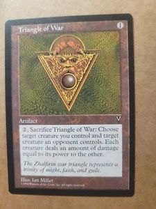 English Triangle of War Visions MTG Magic The Gathering 1996 Rare Artifact LP - Bild 1 von 2