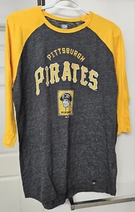 Pittsburgh Pirates Cooperstown Majestic Throwback Logo Shirt Mens L - Picture 1 of 8