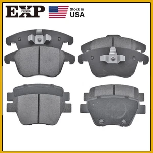 FRONT + REAR Ceramic Disc Brake Pad Set For 2012-2013 Volkswagen Passat - Picture 1 of 4