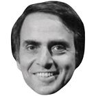 Carl Sagan (Smile) Celebrity Mask, Flat Card Face
