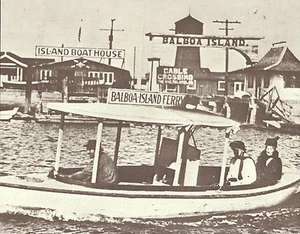 "Ferry NEWPORT PLAYA ISLA BALBOA impresión fotográfica 956 11"" x 14" - Imagen 1 de 1