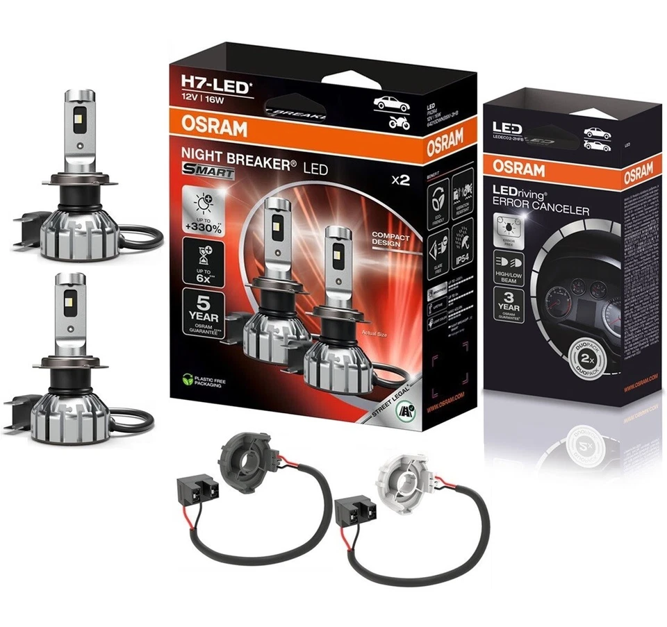 OSRAM NIGHT BREAKER LED H7 330 Set für BMW X1 F48 2015- Abblendlicht Fernlicht