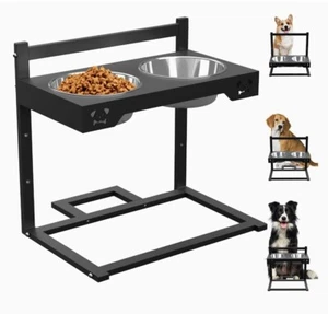 Elevated Dog Bowls for Large Dogs - Tatota Raised Dog Bowl with 3 Adjustable Hei - Picture 1 of 8