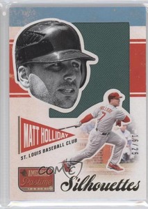 2013 Panini America's Pastime Silhouettes Materials Gold /25 Matt Holliday #S-ML