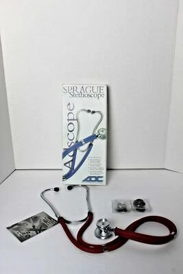Estetoscopio Sprague 22" Borgoña American Diagnostic Corporation 641BD Foto 1 de 3