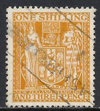 NEW ZEALAND #AR47 USED VF - 1931 1sh3p YELLOW POSTAL FISCAL ISSUE (D)
