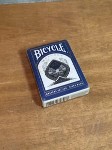 Bicycle MASTERS Edition Rider Back Shadow Blue Playing Card Deck, Free QuikShip - Picture 1 of 3