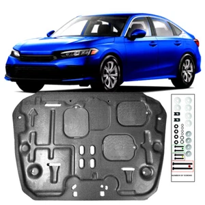Protector contra salpicaduras de motor delantero negro para Honda civic 1.5T 22-23 cubierta inferior 1 pieza - Imagen 1 de 16