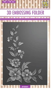 Nellie Snellen/Embossing /Folder/EF3D057/105x148/3D/Flower corner