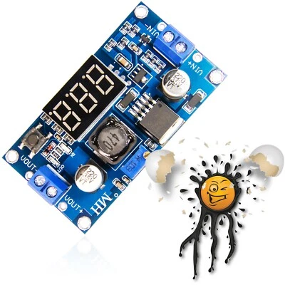 MH 4.5-40V 3A LM2596 Spannungskonverter Buck Step Down Voltage Converter Display