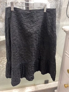 lauren ralph lauren bestickter schwarzer Rock Gr. 6 - Bild 1 von 6