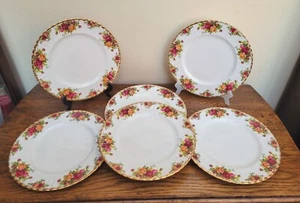 Royal Albert Old Country Roses Set of 6 Dinner Plates 10.5" - Picture 1 of 6