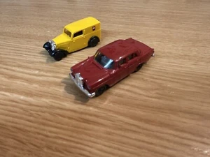 Brekina HO 1:87 Post Van and Mercedes Car - Picture 1 of 5