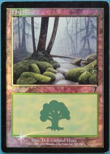 Forest (328) FOIL 7th Edition HEAVILY PLD Basic Land CARD (211884) ABUGames