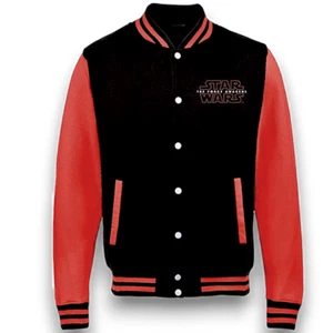 Star Wars - schwarz & rot Varsity Sweatshirt Jacke importiert Rock Off UK - Bild 1 von 8