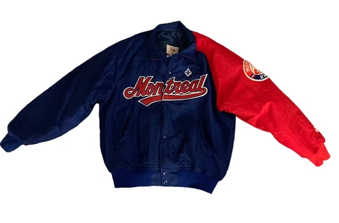 Vintage Montreal Expo's Baseball Team Medium Diamond Starter Jacket Cover