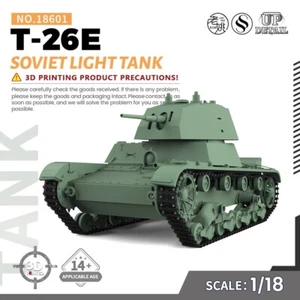 SSMODEL 1/18 Kit Modelo Militar Soviético T-26E Tanque Ligero JUEGOS - Imagen 1 de 5