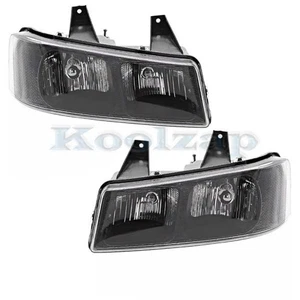 For 03-23 Chevy Express Van Headlight Headlamp Head Light Lamp w/Bulb SET PAIR - Picture 1 of 9