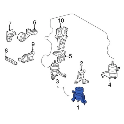 For Toyota Camry 2012-2017 Toyota 123610V070 Front Engine Mount - Изображение 1 из 3