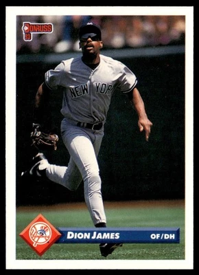 1993 Donruss Dion James New York Yankees #735 - Image 1 of 2