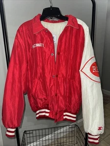 Vintage Cincinnati Reds Starter Jacke Gr. M Made In USA - Bild 1 von 8