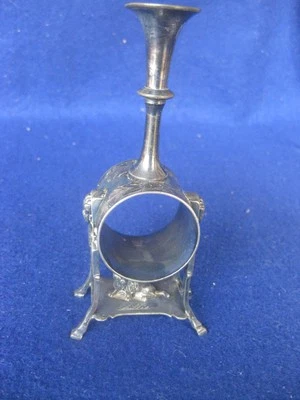 Anillo servilleta figurativo estilo victoriano egipcio de Taunton 6"" de alto con esfinge y Lio Foto 1 de 4