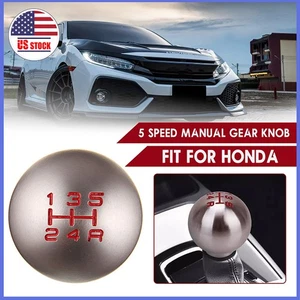 5 Speed Type R Shift Knob For Honda Civic Solid Style M10x1.5 Rreplacement New - Picture 1 of 9