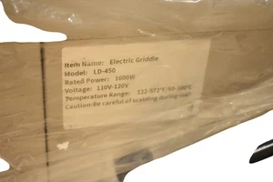 Elektrogrillplatte LD-450 1600W 110V-120V Arbeitsplatte Flat Top Grill 122-572°F - Bild 1 von 7
