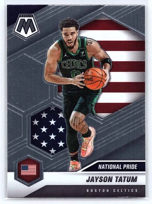 2020-21 Panini Mosaic #254 Jayson Tatum National Pride - Image 1 of 2