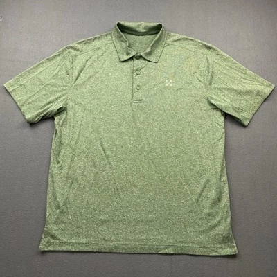 Polo masculino Troubadour golfe e taco de campo clique carga ativa XL verde desempenho - Imagem 1 de 4