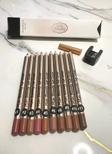 Vegan Lip Liner Pencil + Separate Sharpener - Creamy & Velvety - Picture 1 of 21