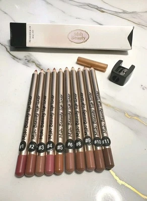 Vegan Lip Liner Pencil + Separate Sharpener - Creamy & Velvety - Image 1 of 4