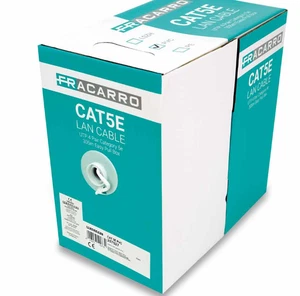 Câble réseau intérieur Fracarro Cat 5E LSZH AWG24 305 mètres - 287528/B305 - Photo 1/1