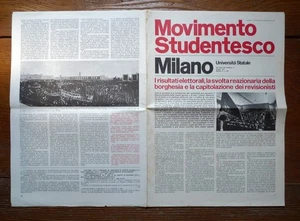MOVIMENTO STUDENTESCO MILANO UNIVERSITÀ STATALE n.5 Giugno 1971[comunismo - Picture 1 of 4