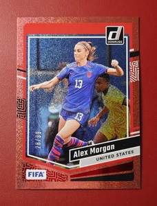 2023 Panini Donruss Soccer Red Mojo Alex Morgan #64 USA FIFA SSP Parallel 28/99 - Picture 1 of 2