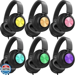 Paquete de 6 auriculares de aula AILIHEN a granel - auriculares para niños para escuela K-12 Cl - Imagen 1 de 5