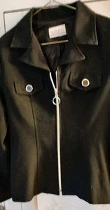 Small Vintage 90’s Era Blazer XOXO Black Long Sleeve Jacket/Blazer - Picture 1 of 5